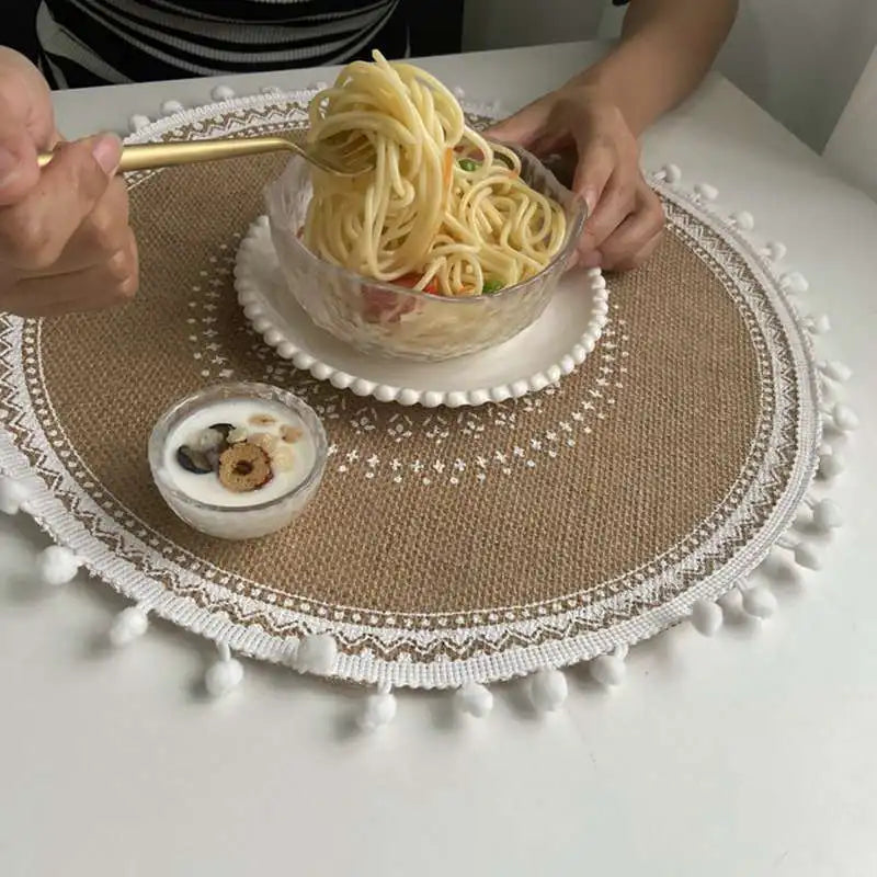 Placemats Boho Rustic Macrame