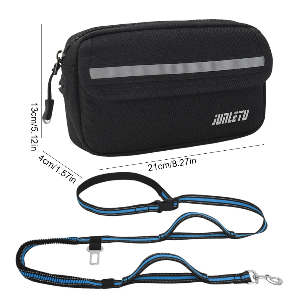 Waist Dog Running/Walking/Training Leash with Waist Bag