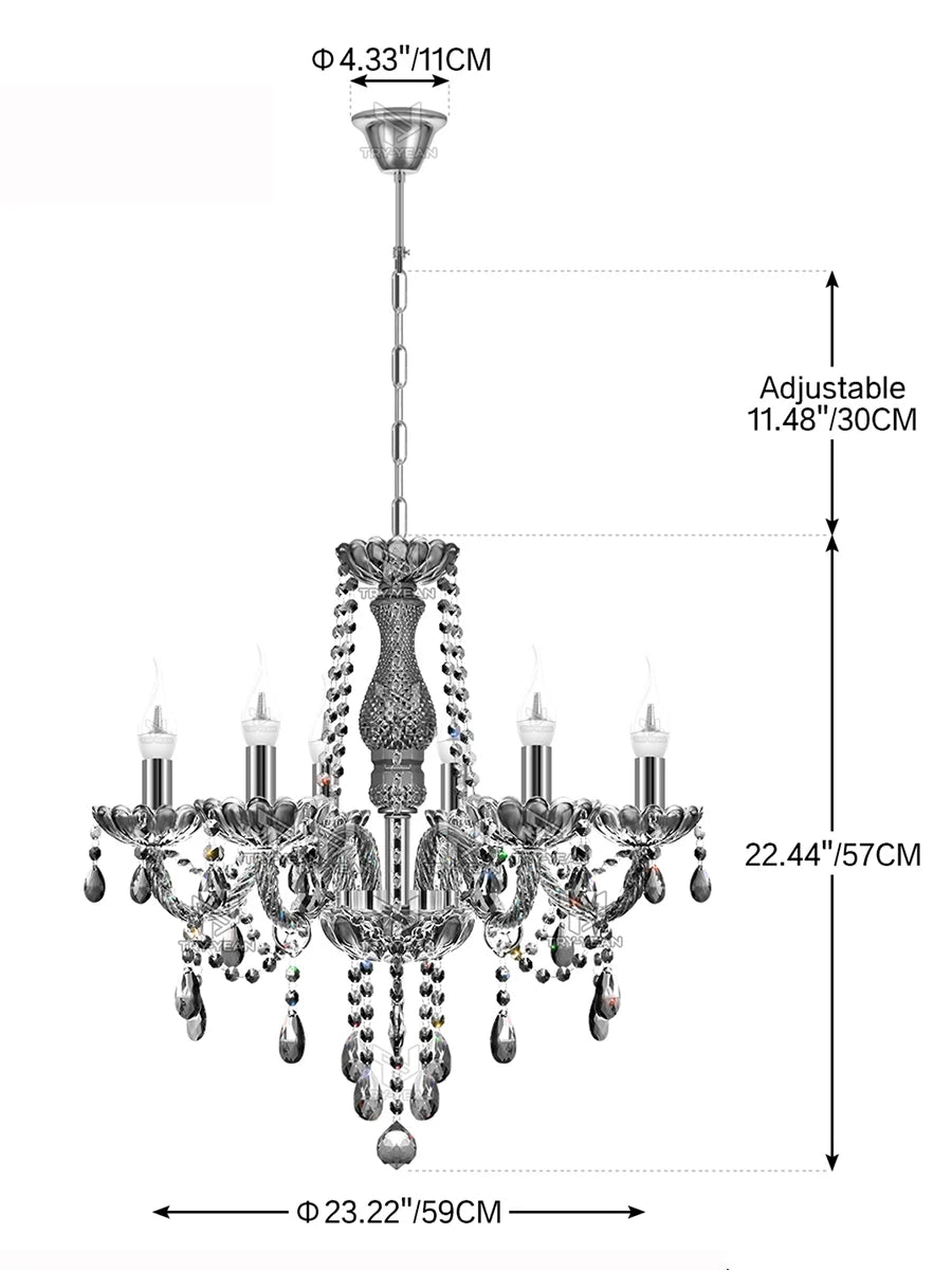 8 Arms Luxury Crystal Chandelier