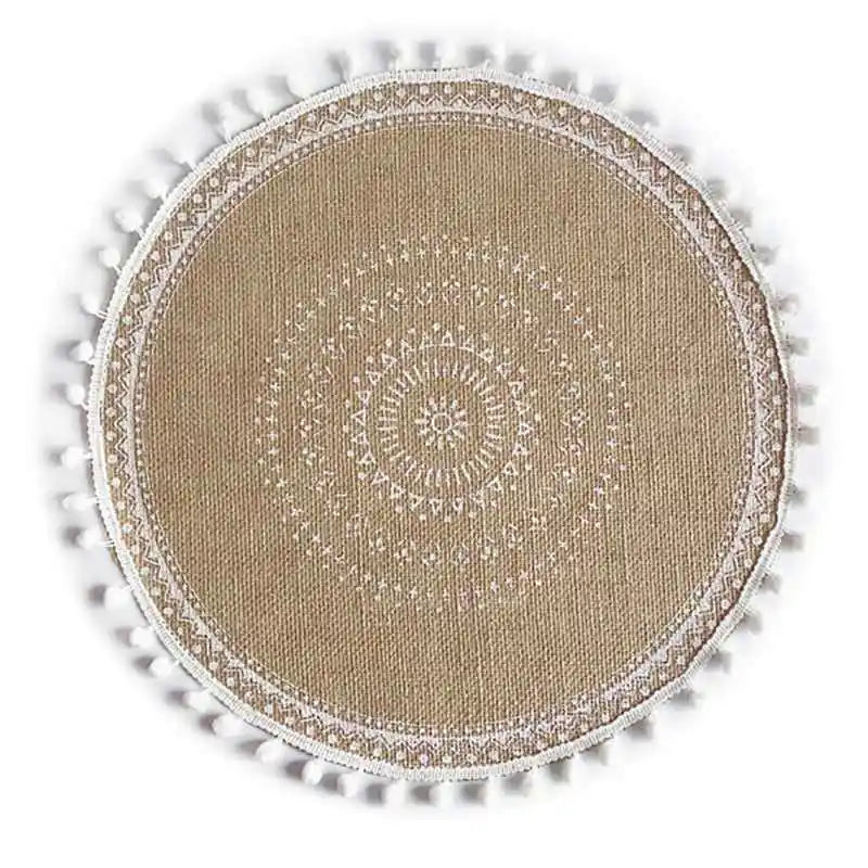Placemats Boho Rustic Macrame
