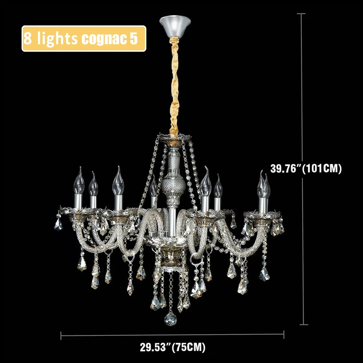 8 Arms Luxury Crystal Chandelier