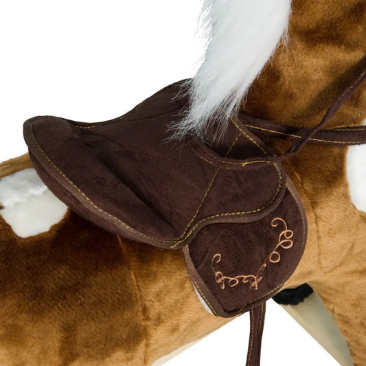 Kids Plush Rocking Horse with Nursery Rhyme Music