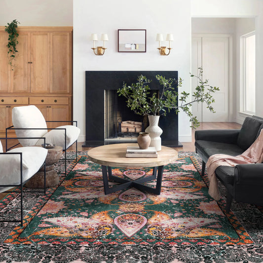 Soft Floral Accent Area Rug