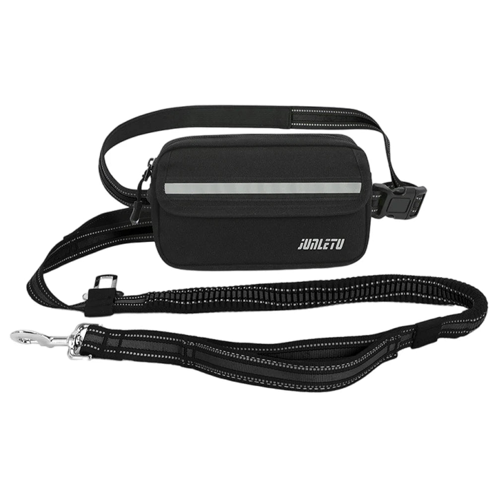Waist Dog Running/Walking/Training Leash with Waist Bag