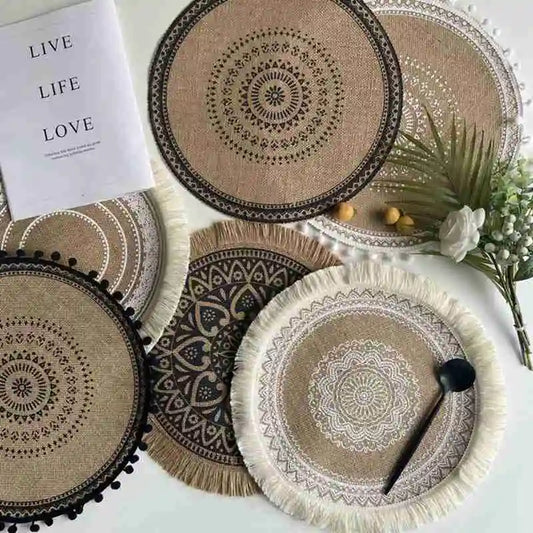 Placemats Boho Rustic Macrame
