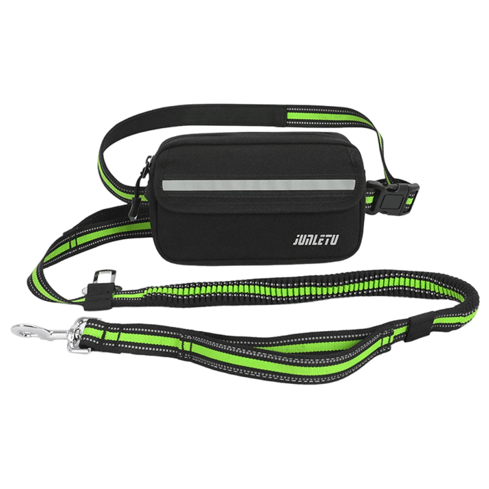 Waist Dog Running/Walking/Training Leash with Waist Bag