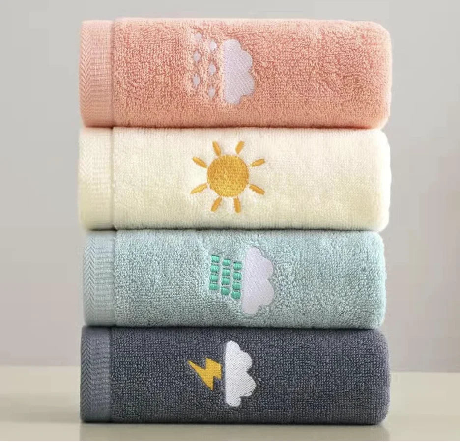 Bathroom Hand Towels Soft and Absorbent, Set of 4