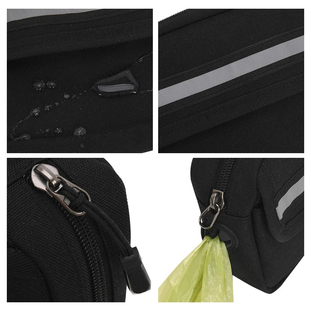 Waist Dog Running/Walking/Training Leash with Waist Bag
