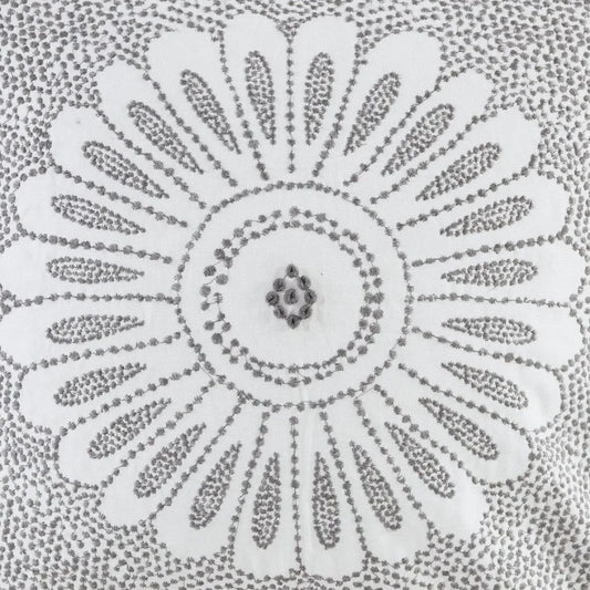 Embroidered Decorative Square Pillow