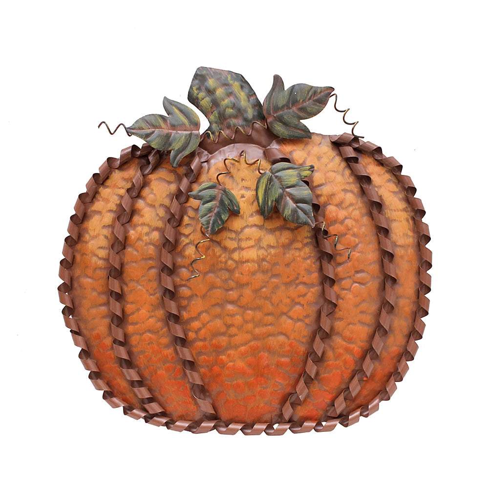 Metal Fall Pumpkin Decor