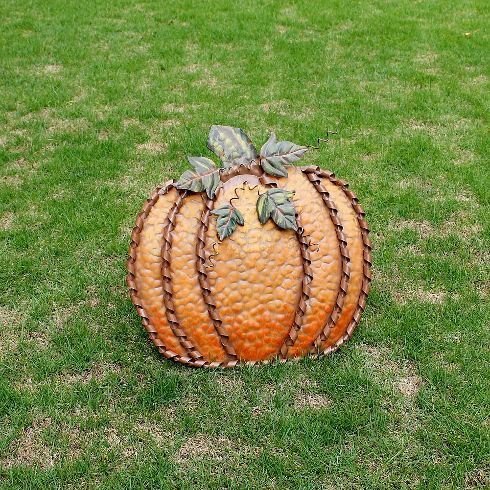 Metal Fall Pumpkin Decor