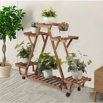 Triangular Plant Shelf 6 Plant Stand
