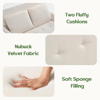 Loveseat Pull Out Bed, 46" - 3 in 1 Convertible