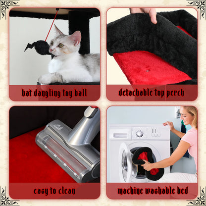 Cat Tree with Large Hammock, Scratching Post