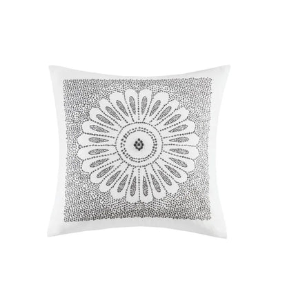 Embroidered Decorative Square Pillow
