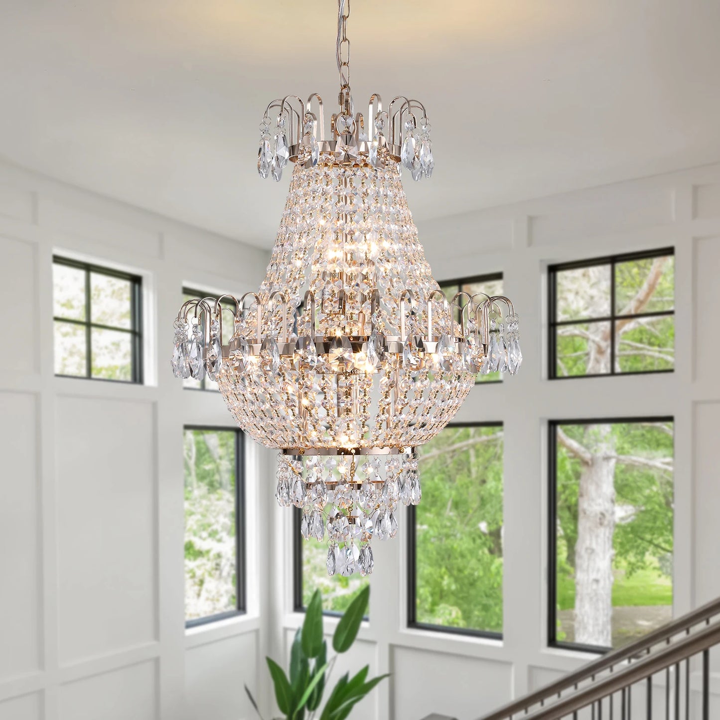 16.9" Crystal Chandelier European Imperial Style