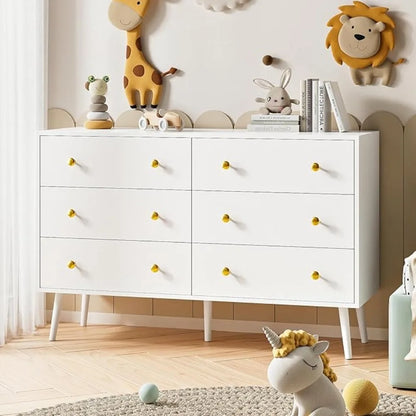 6-drawer Natural Wood Dresser / Vanity