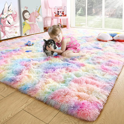 Fluffy Area Rugs for Living Room, Bedroom, Kids Room