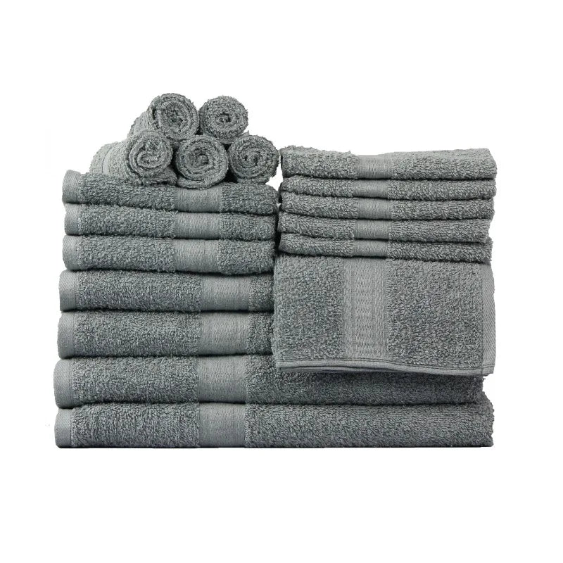 18-Piece 100% Cotton Towel Set Soft and Super Absorbent