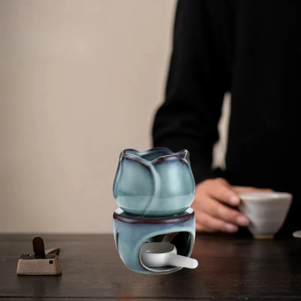 Tulip Ceramic Aromatherapy Diffuser Oil Burner Wax Warmer Candle Holder