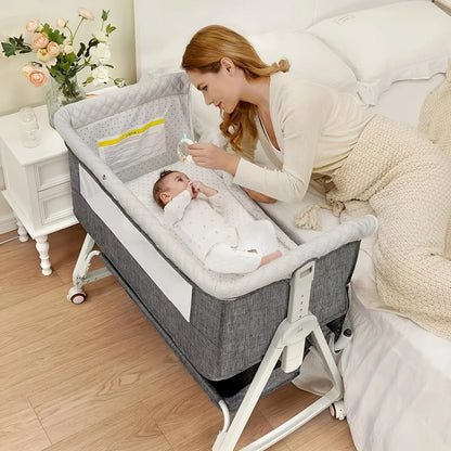 3 in 1 Baby Bassinet Bedside Sleeper with Wheels
