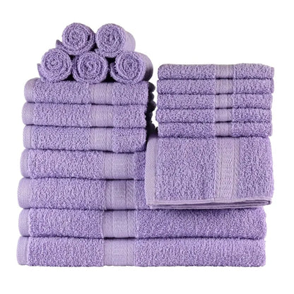 18-Piece 100% Cotton Towel Set Soft and Super Absorbent