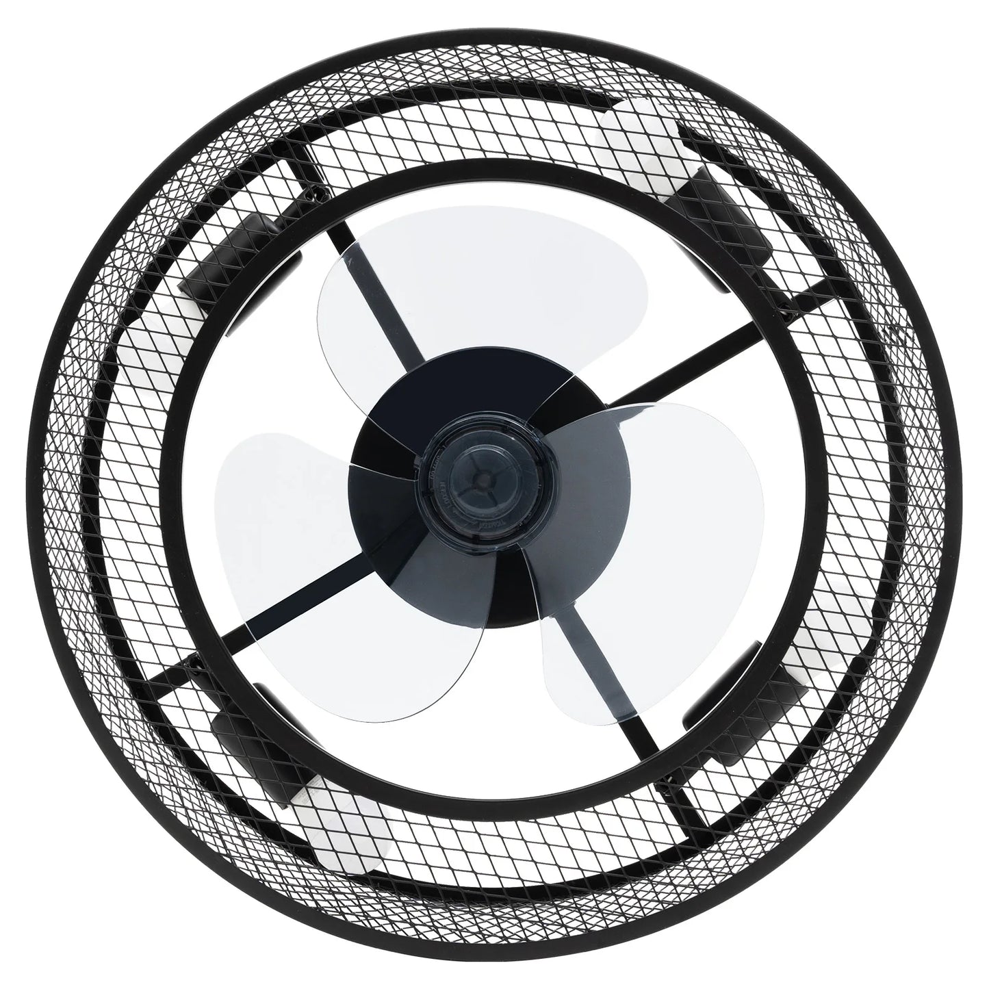 Caged Light Ceiling Fan 3 Speed Remote for Cooling