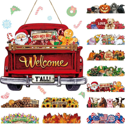 Home Interchangeable Welcome Sign Truck