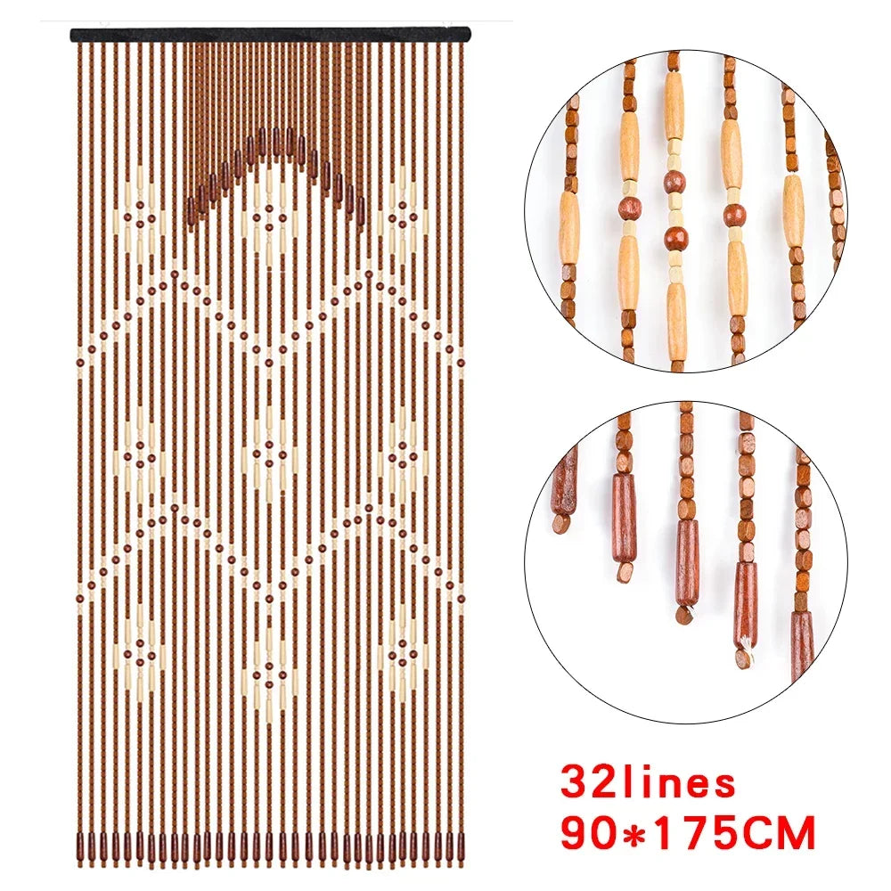 Wooden Bead Curtain