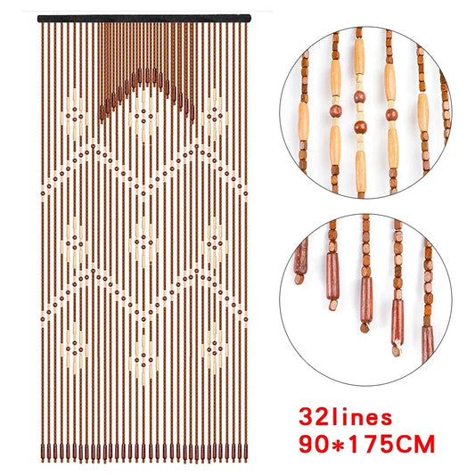 Wooden Bead Curtain