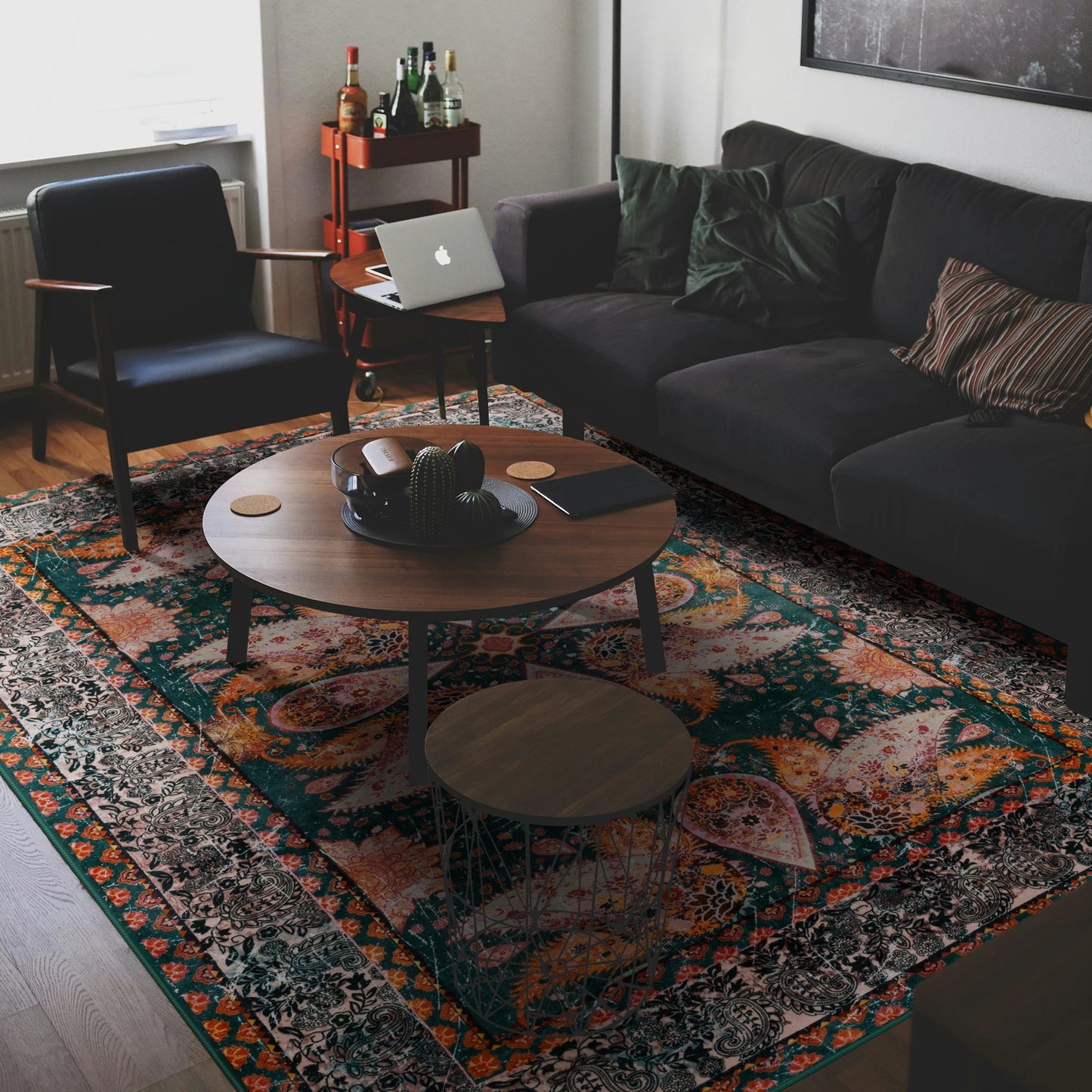 Soft Floral Accent Area Rug