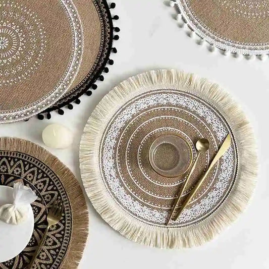 Placemats Boho Rustic Macrame
