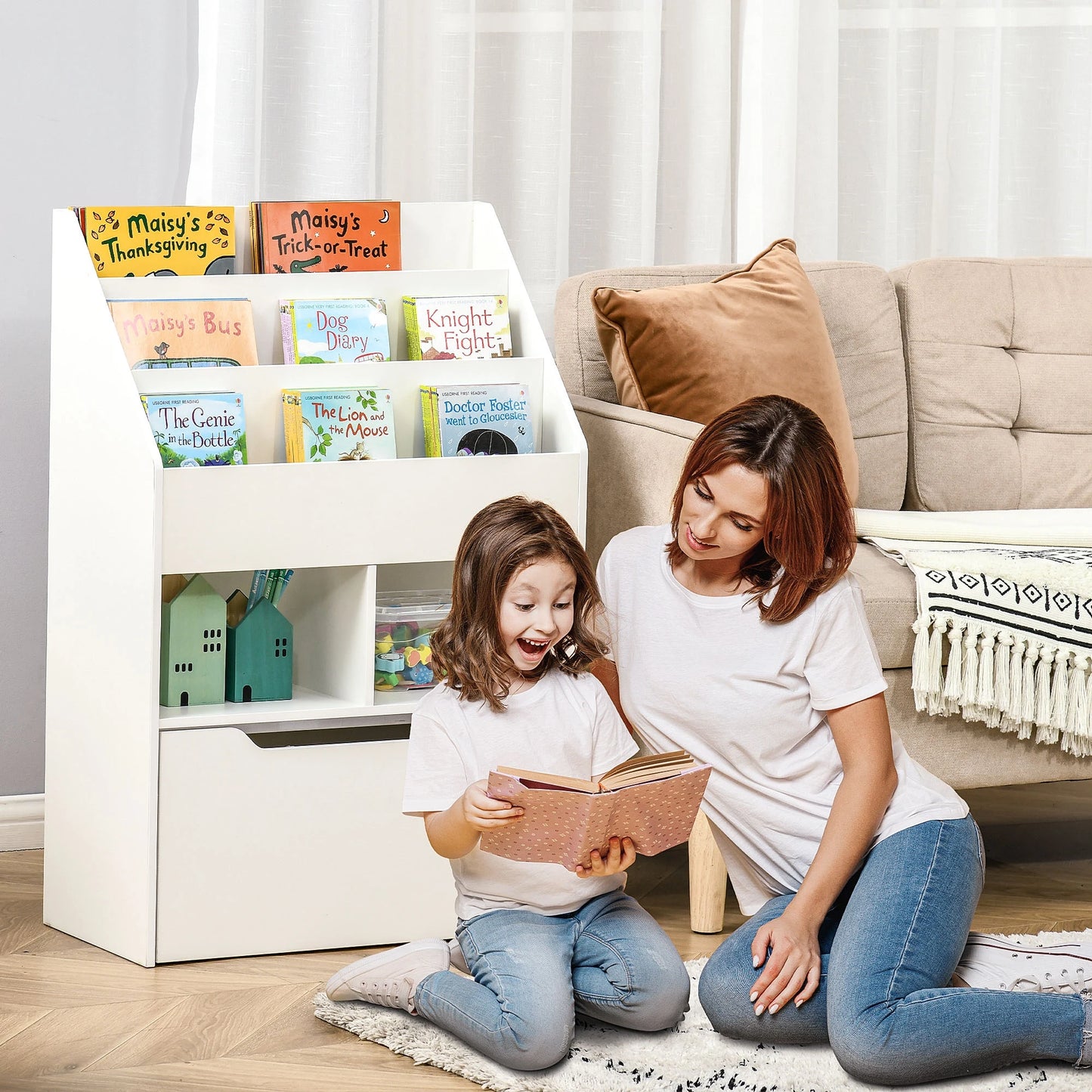 Kids Storage Bookcase Stand