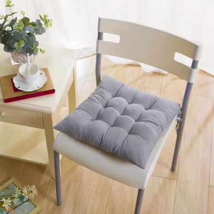 4Pcs Chair Cushion Pads Pillow Soft Tie On