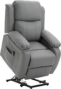 Leather Electric Recliner Power Lift with Remote Control