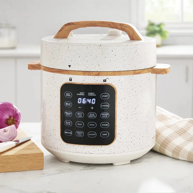 6-Quart Pressure Cooker with Touch Control Display