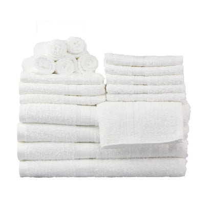 18-Piece 100% Cotton Towel Set Soft and Super Absorbent