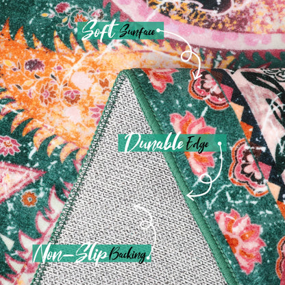 Soft Floral Accent Area Rug