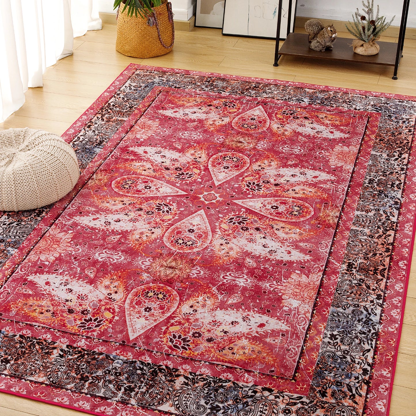 Soft Floral Accent Area Rug