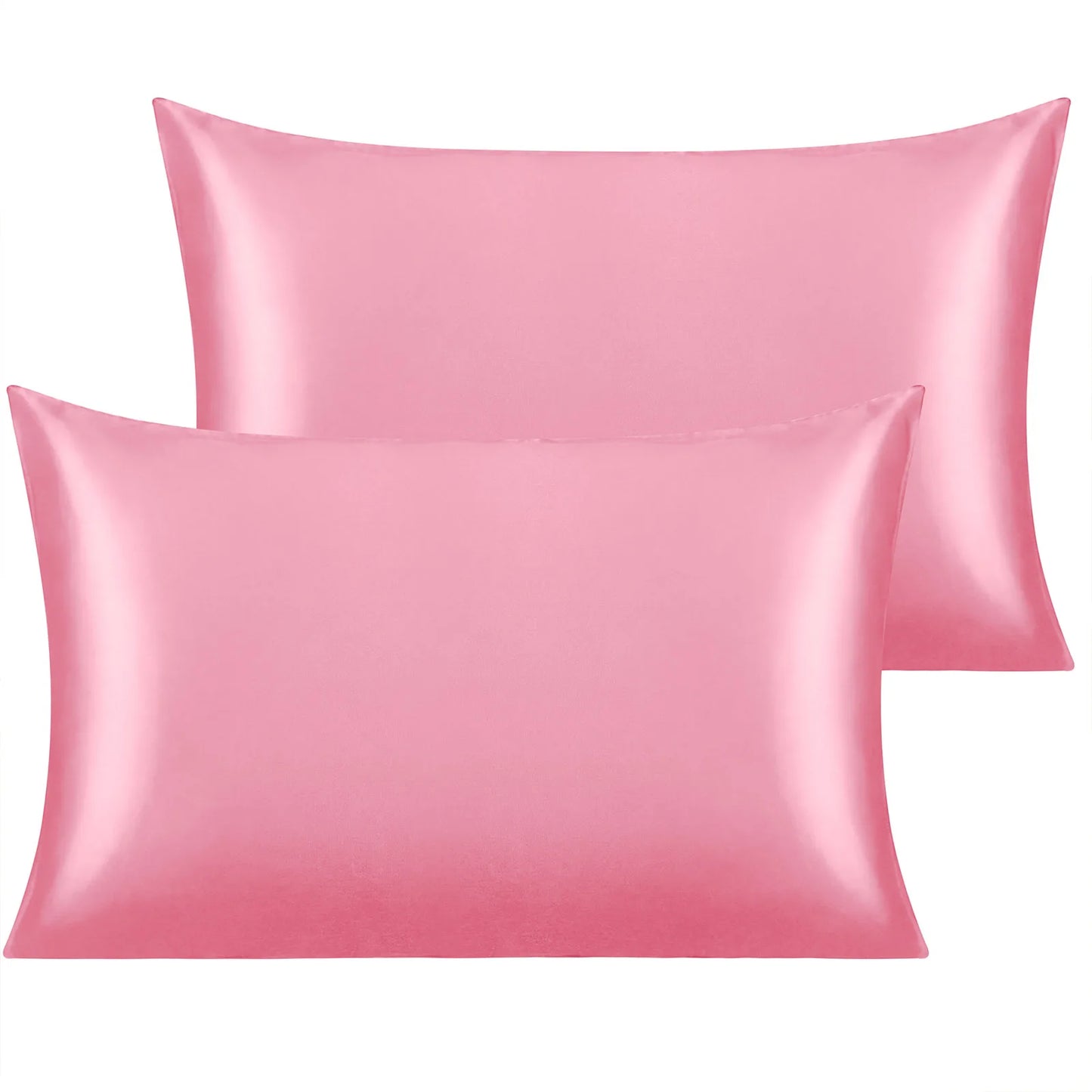 2 Pack Satin Pillowcases, Silky and Luxurious