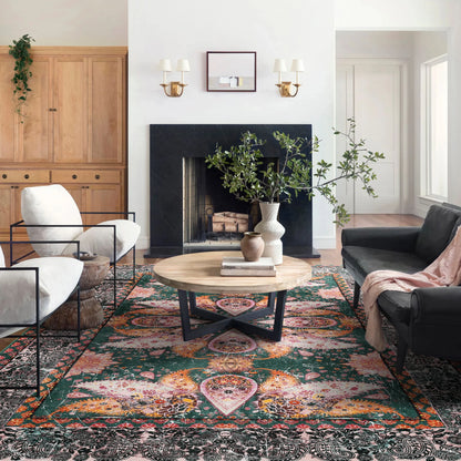 Soft Floral Accent Area Rug