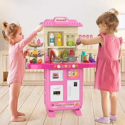 Kids Kitchen Play Set with Pretend Food