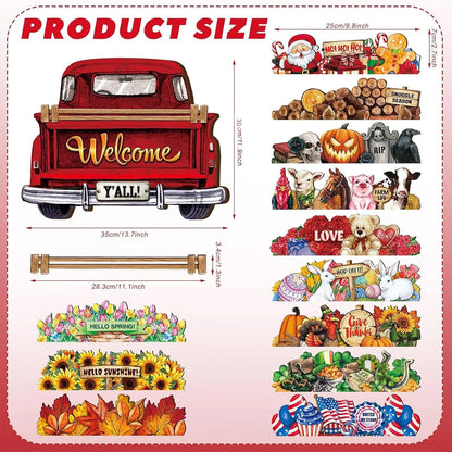 Home Interchangeable Welcome Sign Truck