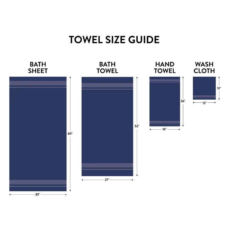 18-Piece 100% Cotton Towel Set Soft and Super Absorbent