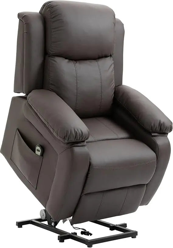 Leather Electric Recliner Power Lift with Remote Control
