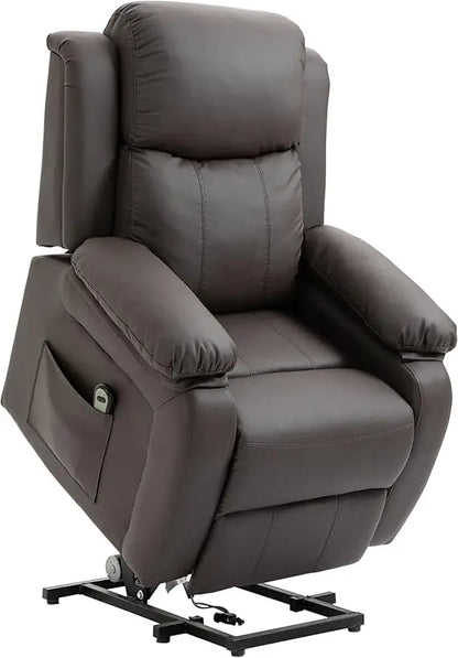 Leather Electric Recliner Power Lift with Remote Control