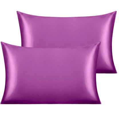 2 Pack Satin Pillowcases, Silky and Luxurious