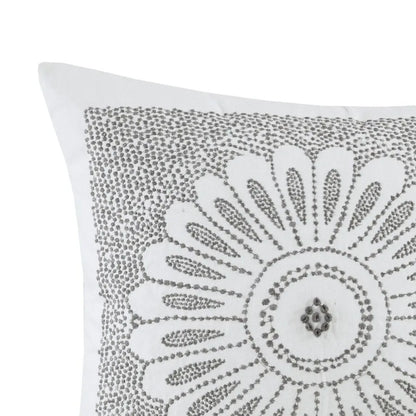 Embroidered Decorative Square Pillow