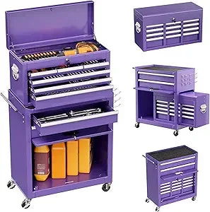 8 Drawer Toolbox with Lockable Wheels