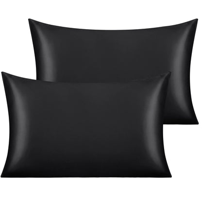 2 Pack Satin Pillowcases, Silky and Luxurious